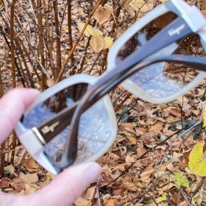 Flash Sale!❄️🎄🎉Salvatore Ferragamo Brown and White Women's Glasses